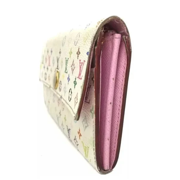 Louis Vuitton Monogram Multicolor Porte Feuille Sarah Long Bifold Wallet /R52177 - Picture 3 of 8